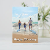 Gepersonaliseerde Aangepaste Uw Foto Verjaardag Ka (Staand voorkant)