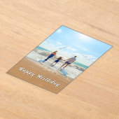 Gepersonaliseerde Aangepaste Uw Foto Verjaardag Ka Acryl Uitnodigingen (Laagn)