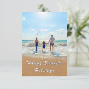 Gepersonaliseerde Aangepaste Uw Foto Zomer Kaart