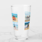 Gepersonaliseerde Aangepaste Uw Fotocollage Glas (Links)