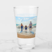 Gepersonaliseerde aangepaste uw fotoglas glas (Voorkant)