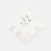 Gepersonaliseerde Aangepaste Uw Fotopapier Servett Servet (Hoek)