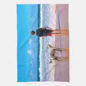 Gepersonaliseerde aangepaste uw huisdier foto keuk theedoek (Verticaal)