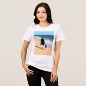 Gepersonaliseerde Aangepaste Uw Mam Foto Beste Mam Tri-Blend Shirt (Voorkant volledig)