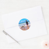 Gepersonaliseerde Aangepaste Uw Pet Photo Sticker (Envelop)