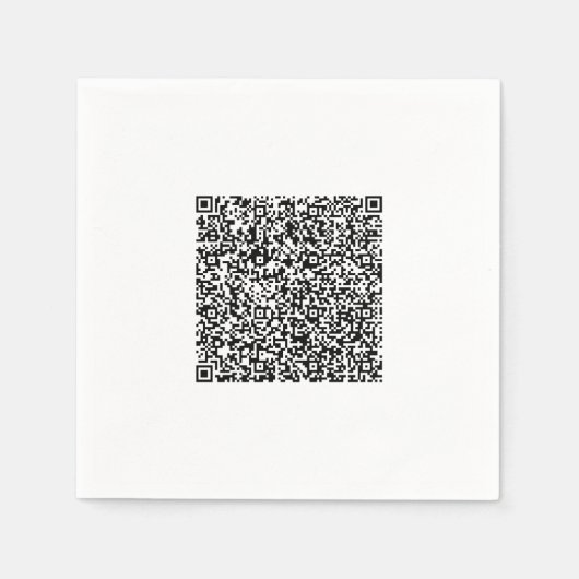 Gepersonaliseerde aangepaste uw QR-code scaninfo s Servet (Voorkant)