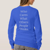 Gepersonaliseerde aangepaste vervaging kleur grapp t-shirt (Achterkant)