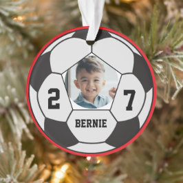 Gepersonaliseerde aangepaste voetbalspeler sportte ornament
