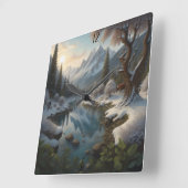 Gepersonaliseerde aangepaste wandklok Decor (Hoek)