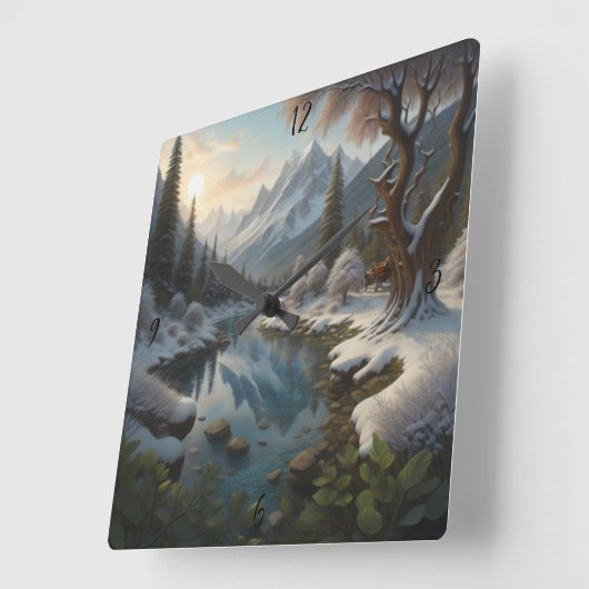 Gepersonaliseerde aangepaste wandklok Decor (Hoek)