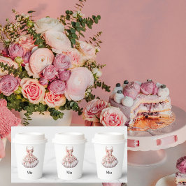 Gepersonaliseerde Aankleden Verjaardagsfeestje II Papieren Bekers