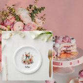 Gepersonaliseerde Aankleden Verjaardagsfeestje II Papieren Bordje