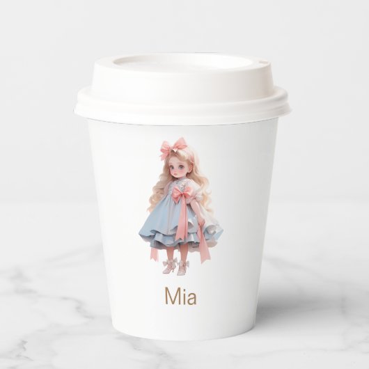 Gepersonaliseerde Aankleden Verjaardagsfeestje Papieren Bekers (Voorkant)