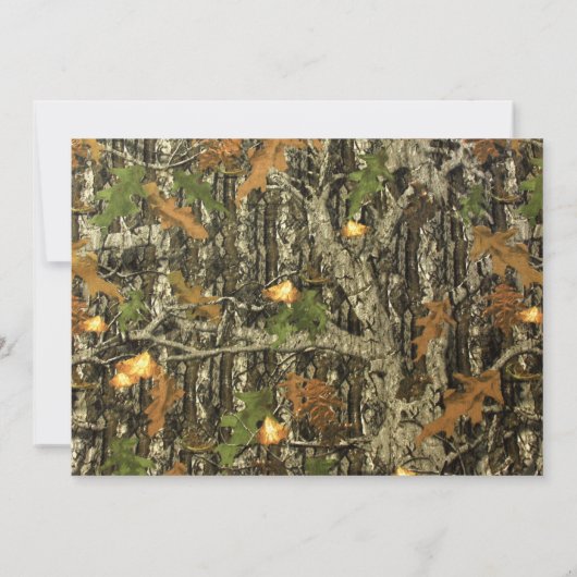 Gepersonaliseerde aankondiging van camouflage afst (Achterkant)