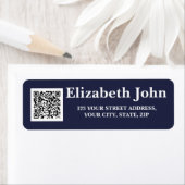 Gepersonaliseerde aanpasbare moderne minimalistisc etiket (Insitu)