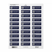 Gepersonaliseerde aanpasbare moderne minimalistisc etiket (Full Sheet)