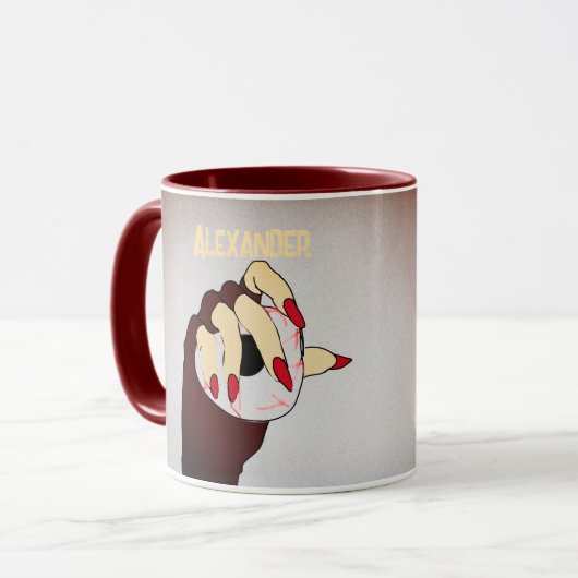 Gepersonaliseerde aanraking van Trippy Vision Mok (Voorkant links)