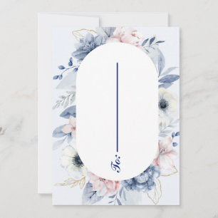 Gepersonaliseerde aanrakingen bruiloft envelop kaart