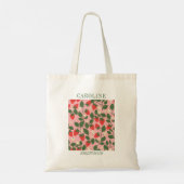 Gepersonaliseerde Aardbei Bruidsmeisje Gift  Tote Bag (Achterkant)