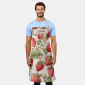 Gepersonaliseerde Aardbei Schort  Fruit Design (Gedragen)