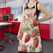 Gepersonaliseerde Aardbei Schort Fruit Design