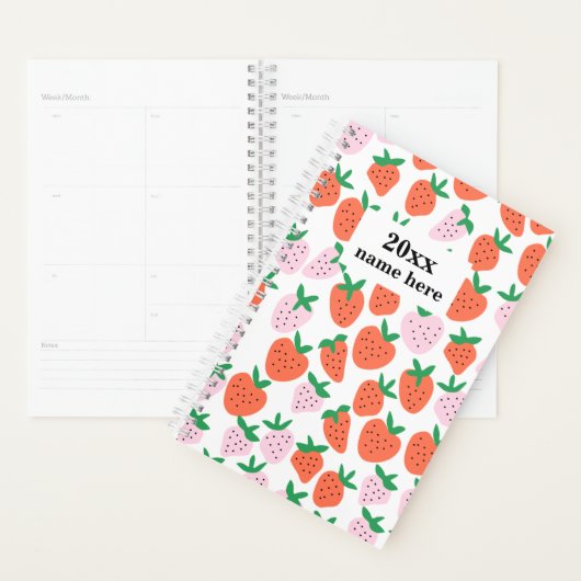 Gepersonaliseerde aardbeien planner (Display)