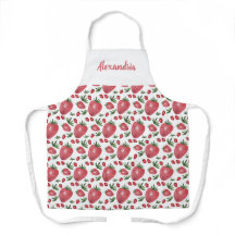 Gepersonaliseerde aardbeien Waterverf Handbeschild