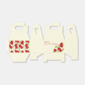 Gepersonaliseerde aardbeienwedstrijd voor de feest bedankdoosjes (Uitgevouwen)