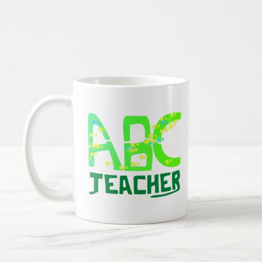 Gepersonaliseerde ABC-leraar Koffiemok (Links)
