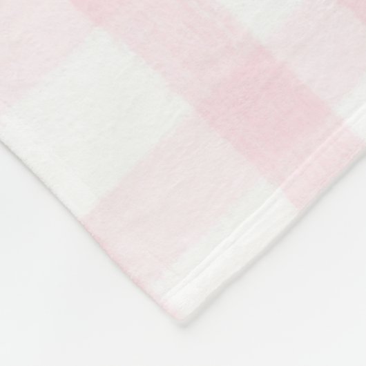 Gepersonaliseerde Abigail Baby Girl Nursery Bow &  Fleece Deken (Hoek)