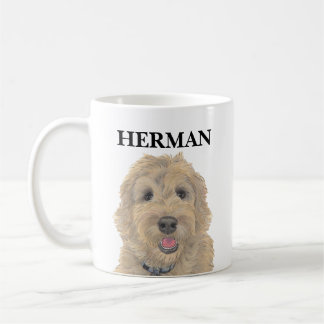 Gepersonaliseerde Abrit Golden Doodle Koffiemok