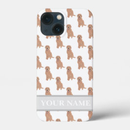 Gepersonaliseerde Abrit Red Golden Doodle Case-Mate iPhone Case