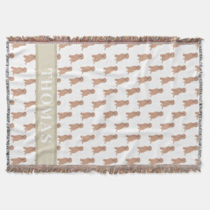 Gepersonaliseerde Abrit Red Golden Doodle Deken