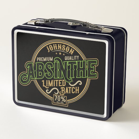 Gepersonaliseerde Absinthe Herbal Spirit Liquor La (Achterkant)