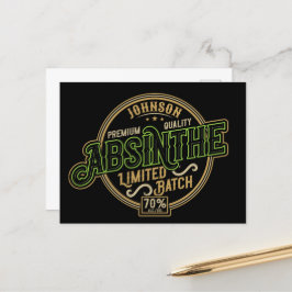 Gepersonaliseerde Absinthe Herbal Spirit Liquor La Briefkaart
