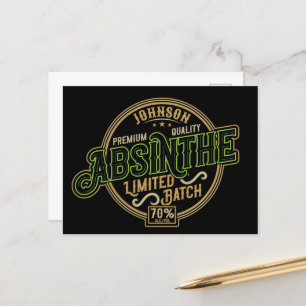 Gepersonaliseerde Absinthe Herbal Spirit Liquor La Briefkaart