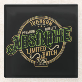 Gepersonaliseerde Absinthe Herbal Spirit Liquor La Glazen Onderzetter