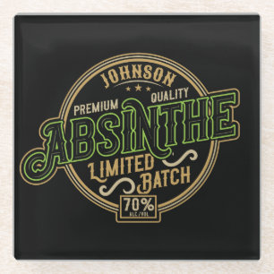 Gepersonaliseerde Absinthe Herbal Spirit Liquor La Glazen Onderzetter