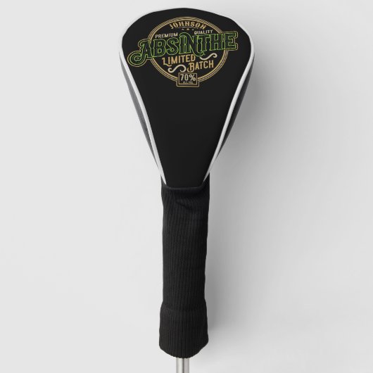 Gepersonaliseerde Absinthe Herbal Spirit Liquor La Golfheadcover (Voorkant)