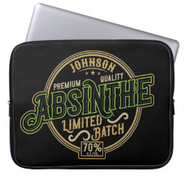 Gepersonaliseerde Absinthe Herbal Spirit Liquor La Laptop Sleeve