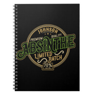 Gepersonaliseerde Absinthe Herbal Spirit Liquor La Notitieboek
