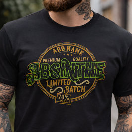 Gepersonaliseerde Absinthe Herbal Spirit Liquor La T-shirt