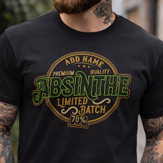 Gepersonaliseerde Absinthe Herbal Spirit Liquor La T-shirt