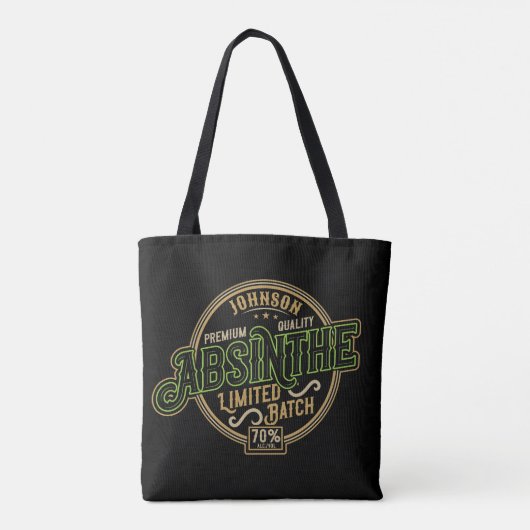 Gepersonaliseerde Absinthe Herbal Spirit Liquor La Tote Bag (Achterkant)