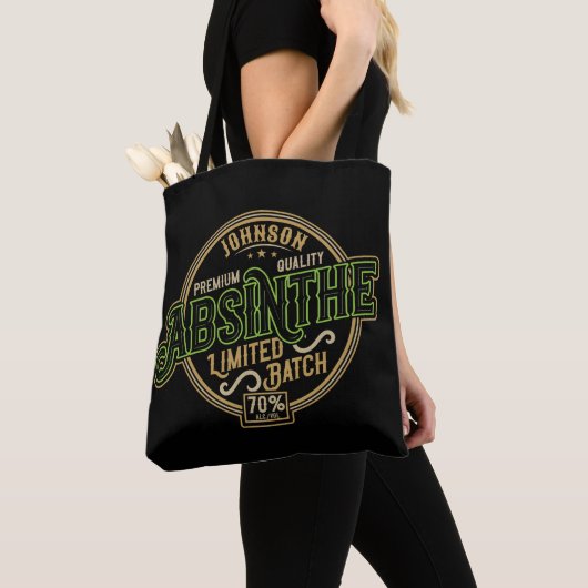 Gepersonaliseerde Absinthe Herbal Spirit Liquor La Tote Bag (Dichtbij)