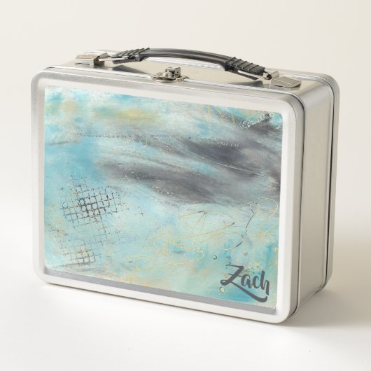 Gepersonaliseerde Abstracte Art Metal Lunchbox (Voorkant)