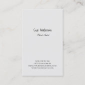 Gepersonaliseerde Abstracte artiest handschrift Visitekaartje (Achterkant)