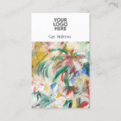 Gepersonaliseerde Abstracte artiest Voeg je eigen  Visitekaartje (Voorkant)