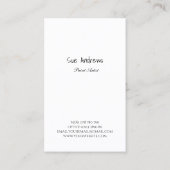 Gepersonaliseerde Abstracte artiest Voeg je eigen  Visitekaartje (Achterkant)