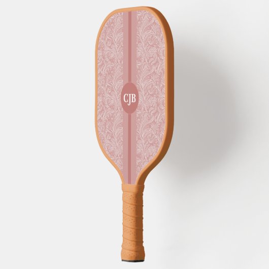 Gepersonaliseerde Abstracte Blush Pink Pickleball Paddle (Links)